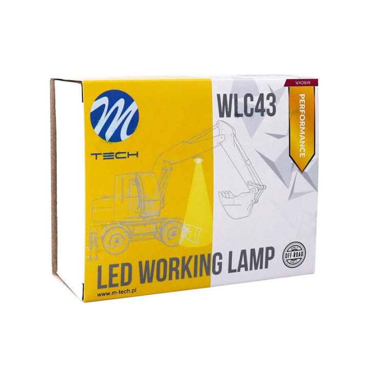 Lampa robocza - Square 16x3W LED 48 W 10-32 V, flood Performance Series