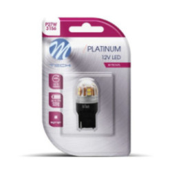 Blister M-TECH Platinum LB830Y-01B - P27W, 12-24 V 15x2835SMD, CANBUS, weiß