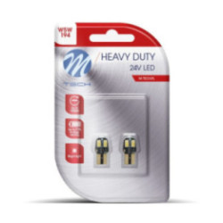 Blister 2x M-TECH HD LB9806W W5W Canbus 4xSMD5630 24 V white