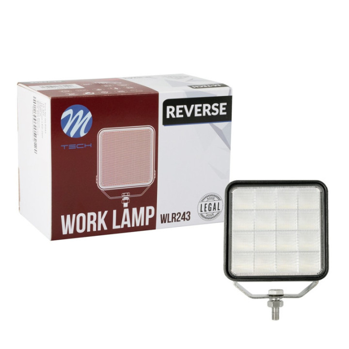 Rückfahrscheinwerfer M-TECH REVERSE SERIES WLR243 – 16 × 1,5 W HP-LED, 24 W, 12/24 V, ECE R23