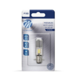 Blister M-TECH Premium LB551W-01B - P15D-25-1, 12/24 V 12x3030SMD LED, weiß