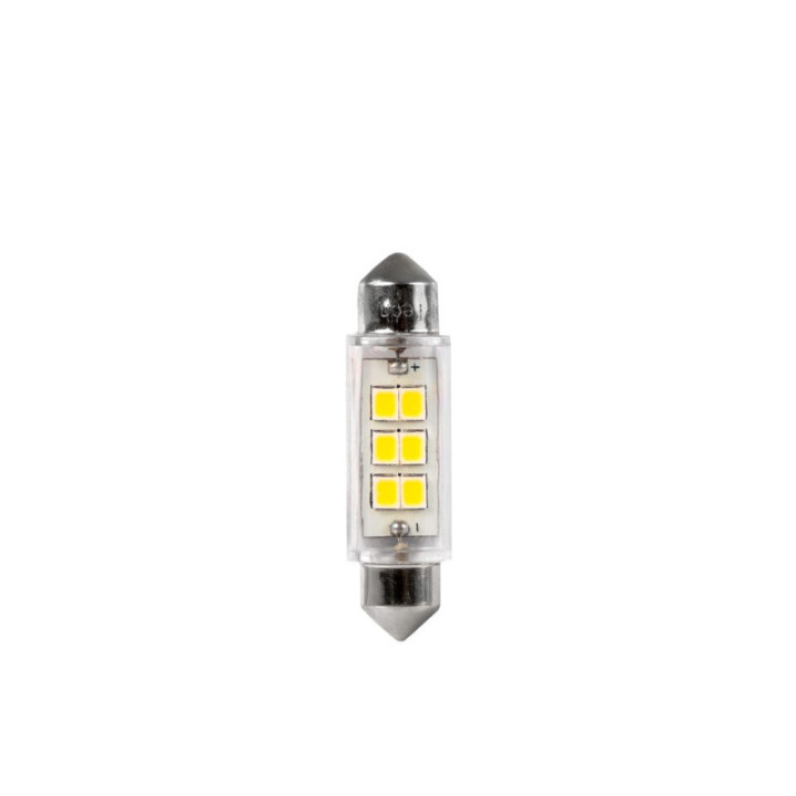 Blister 2x M-TECH HD LB991 C5W 41 mm 6xSMD2835 LED, 24 V, weiß