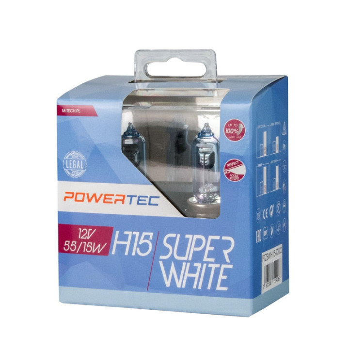 Powertec SuperWhite H15 12 V DUO