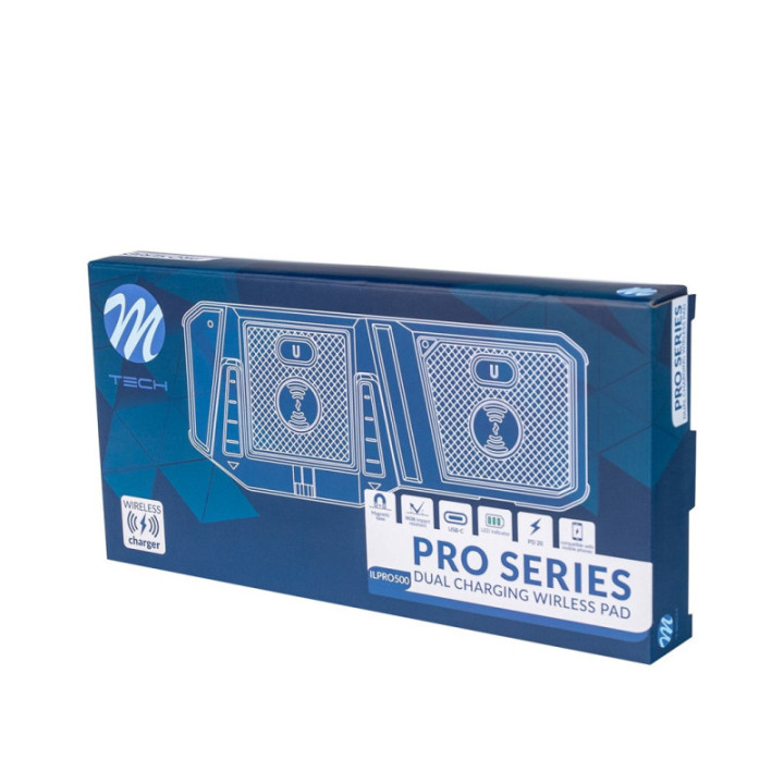 M-TECH ILPRO500 induktive Ladestation mit PD-Schnellladung 20 W