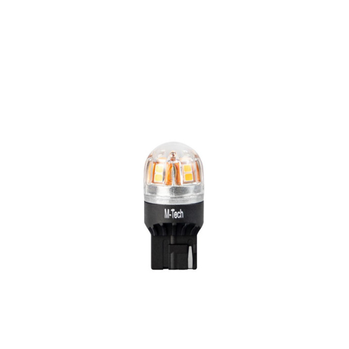 Blister M-TECH Platinum LB828Y-01B - T20 W21W, 12-24 V 15x2835SMD, CANBUS, Amber