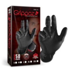 Grippaz Nitril Fishscale 240 mm 6mil 50 Stück/Box schwarz Größe XXL