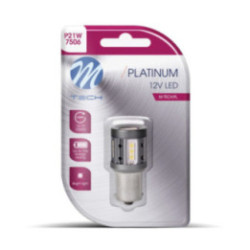 Blister M-TECH Platinum LB861W-01B - 1156 BA15s P21W, 15x3030SMD LED, 12-24 V CANBUS, white