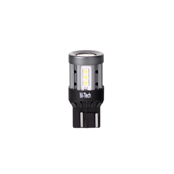 Blister M-TECH Platinum LB865W-01B - T20 7443 W21/5 W, 15x3030SMD LED, 12-24 V CANBUS, weiß