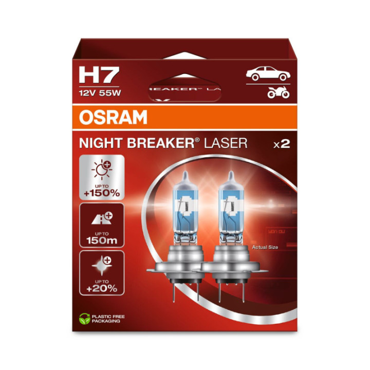 OSRAM NIGHT BREAKER LASER 64210NL-2HB H7 PX26d 12 V 55 W