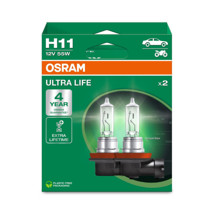 OSRAM ULTRALIFE 64211ULT-2HB H11 PGJ19-2 12 V 55 W