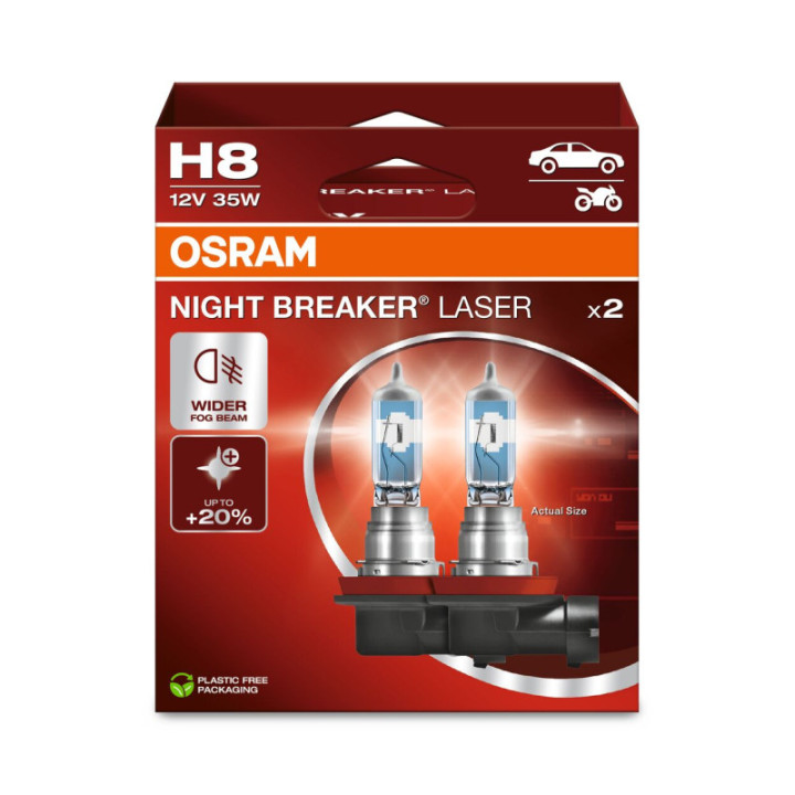 OSRAM NIGHT BREAKER LASER 64212NL-2HB H8 PGJ19-1 12 V 35 W