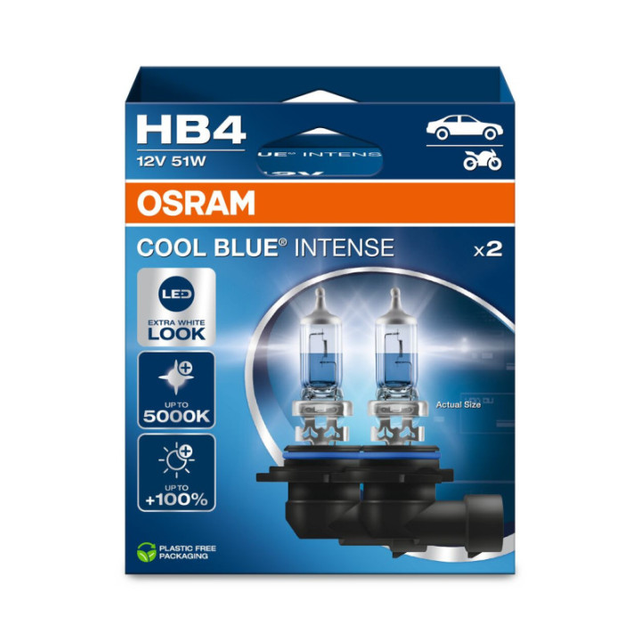 OSRAM COOL blau INTENSE 9006CBN-2HB HB4 P22d 12 V 51 W