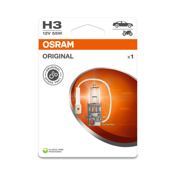 OSRAM ORIGINAL 64151-1BL H3 PK22s 12 V 55 W