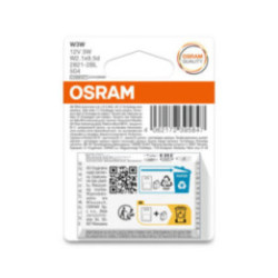 OSRAM ORIGINAL 2821-2BL W3W W2, 1x9, 5d 12 V 3 W