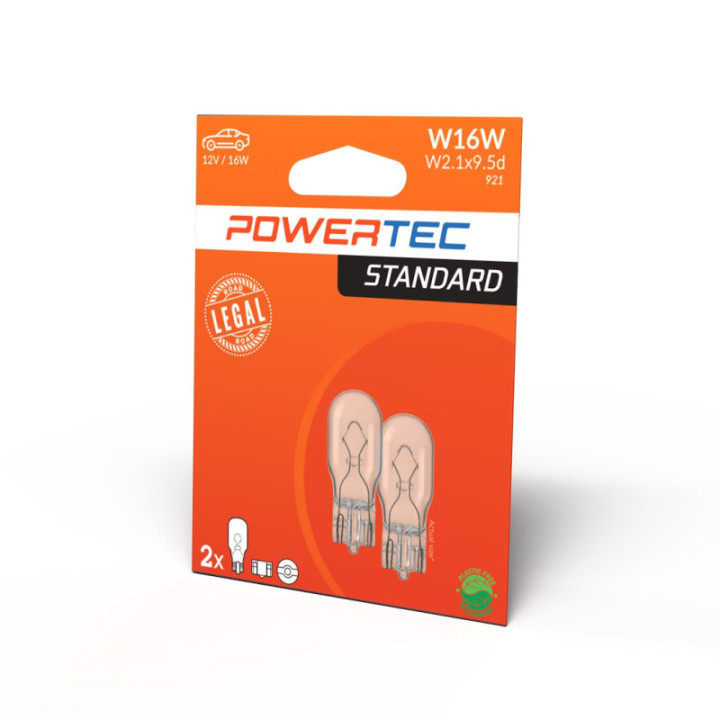 Powertec STANDARD W16W T15 12 V 16 W W2.1x9.5d