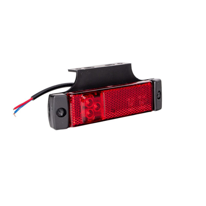 Lampa obrysowa z homologacją ECE 3xLED 24 V rot
