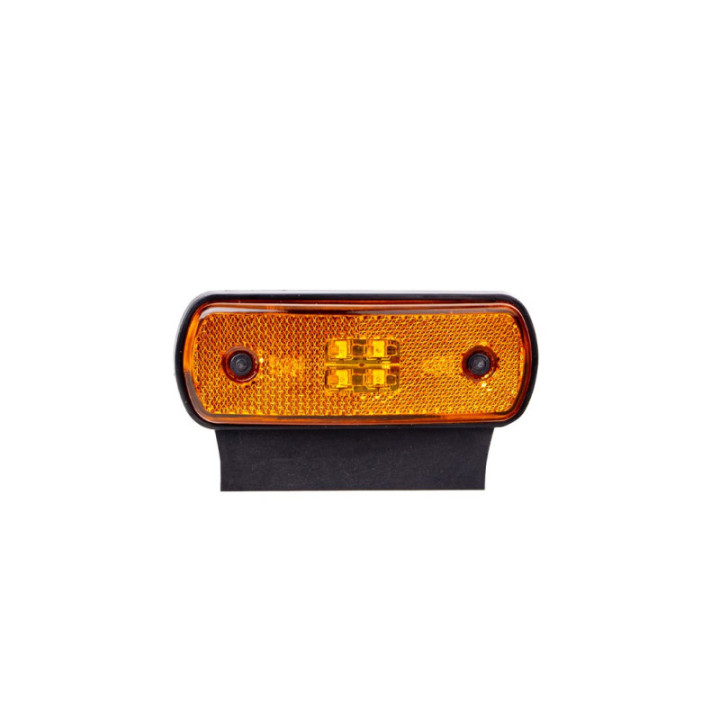 Begrenzungsleuchte mit ECE-Zulassung, 4x LED, 10–30 V, orange