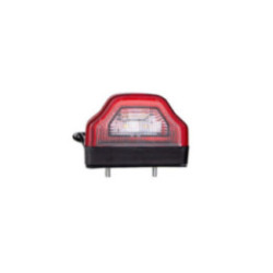 Kennzeichenleuchte mit ECE-Zulassung 2xLED 10-30 V 1, 8 W rot