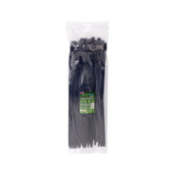 Nylon-Kabelbinder ROAD-TEQ, Abmessung: 7,6 x 400 mm, 100 Stück, schwarz