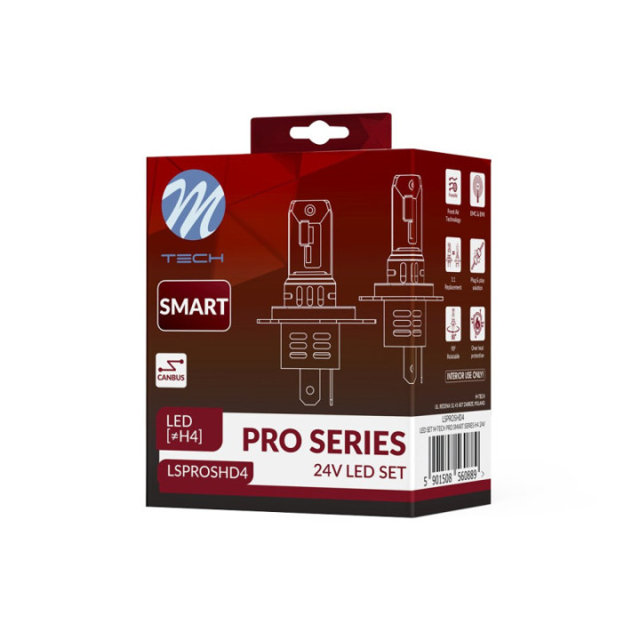 LED SET M-TECH PRO SMART SERIES H4 24 V