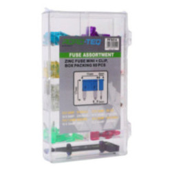 Zink-Mini-Sicherung + CLIP, Box 80 Stück