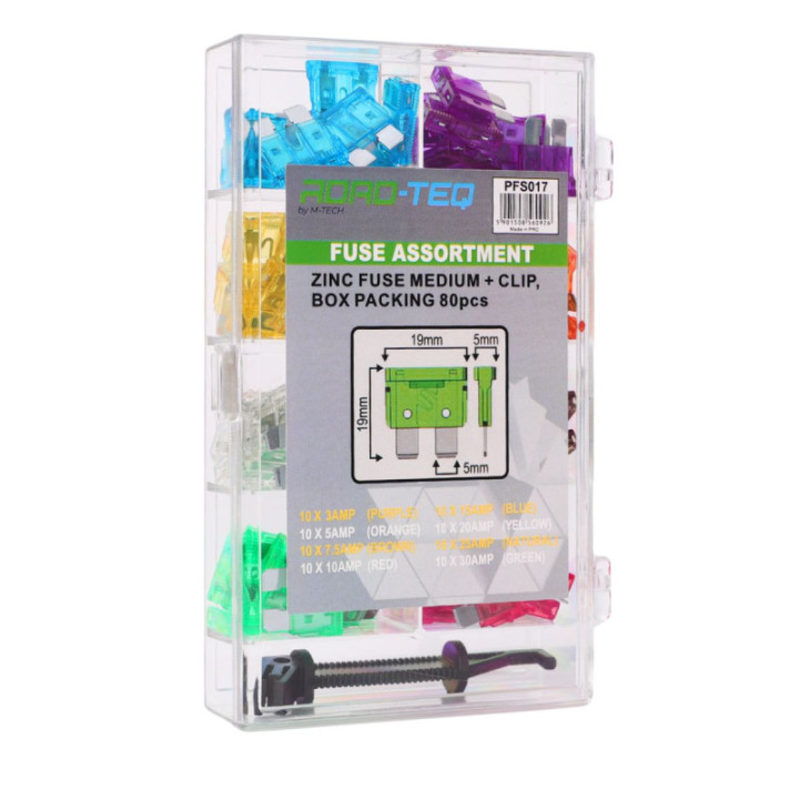 Zink-Sicherung MEDIUM + CLIP, Box 80pcs