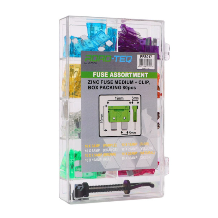 Zink-Sicherung MEDIUM + CLIP, Box 80pcs