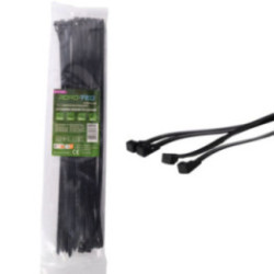 Wiederverwendbare Nylon-Kabelbinder ROAD-TEQ, Breite: 4,8 x 300 mm, 20 Stück, schwarz