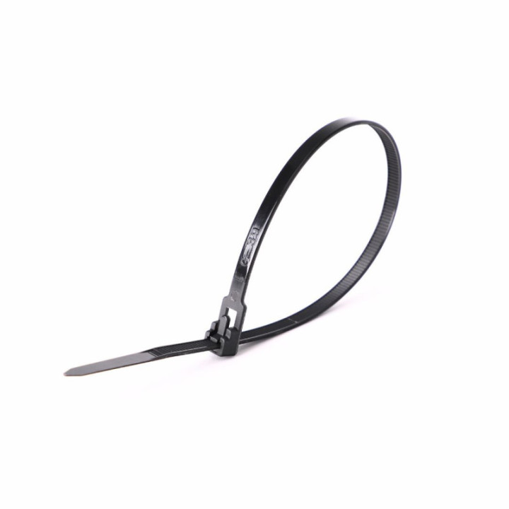 Nylonowe opaski zaciskowe wielokrotnego użytku ROAD-TEQ w:7, 2x250mm 20szt. czarne
