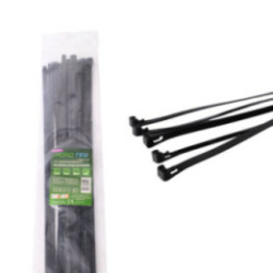 Wiederverwendbare Nylon-Kabelbinder ROAD-TEQ, B: 7, 4x500mm, 20 Stück, schwarz