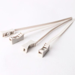 Nylon-Schnellmontage-Kabelbinder ROAD-TEQ, B: 7,5 x 180 mm, 20 Stück, grau