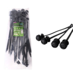 Nylon-Kabelbinder mit Abstandhalter ROAD-TEQ B: 8 x 280 mm, 20 Stück, schwarz