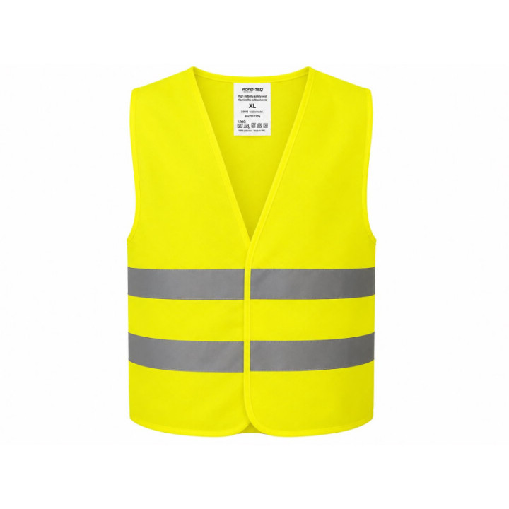 High visibility safety vest ROAD-TEQ 120g - EN20471 - gelb - XL