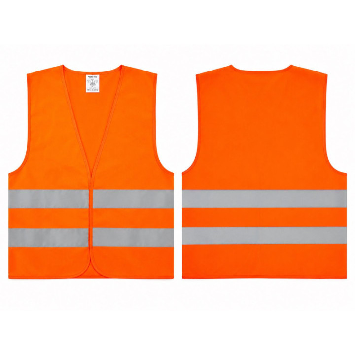 High visibility safety vest ROAD-TEQ 120g - EN20471 - Orange - XL