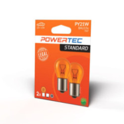 Glühlampe POWERTEC PY21W 12 V 21 W BAU15s AMBER