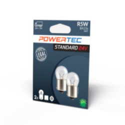 bulb POWERTEC R5W G18 24 V 5 W BA15s