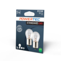 bulb POWERTEC P21W 1156 S25 24 V 21 W BA15s