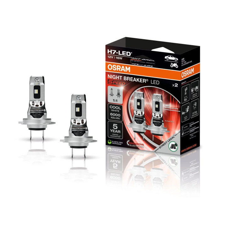 Osram NIGHT BREAKER® LED SPEED 100 YEARS EDITION 12 V 16.0 W PX26d / PY26d-1 ≠ "H7" | car-bulbs.de