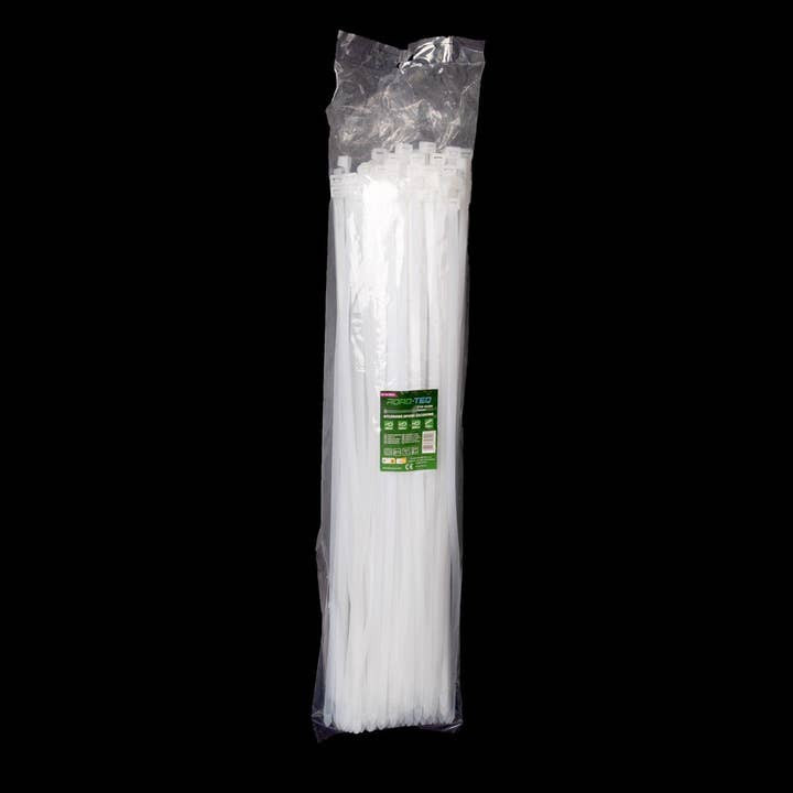 Nylonowe opaski zaciskowe ROAD-TEQ wymiar:9x600mm, 100szt., white | car-bulbs.de
