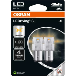OSRAM LEDrivin SL 7528DYP-2BL ~P21/5 W BAY15d 12 V 1, 3 W