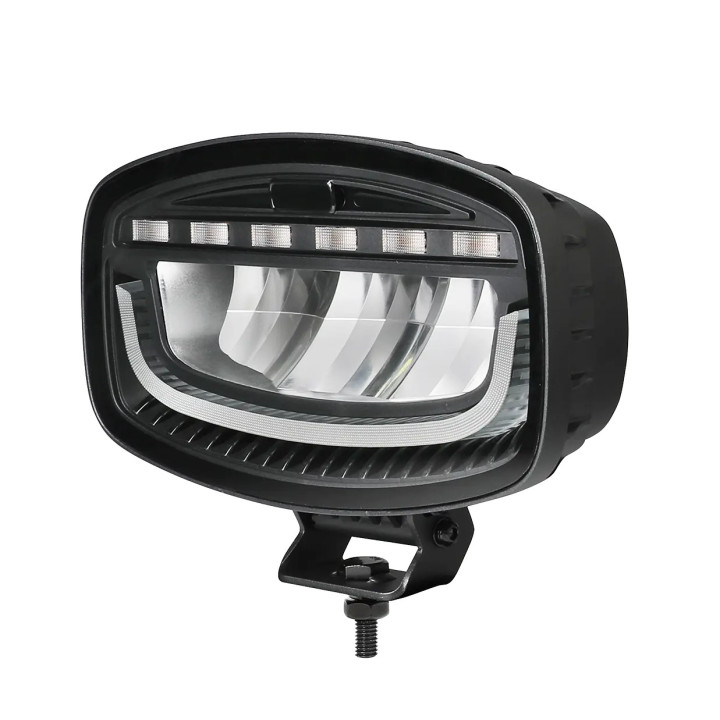 Driving light M-TECH schwarz SERIES 3x20W LED 12-24 V 60 W, oval, dual position light, spot