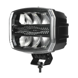 Driving light M-TECH schwarz SERIES 8xHP LED 12-24 V 105 W, oval, dual position light, spot