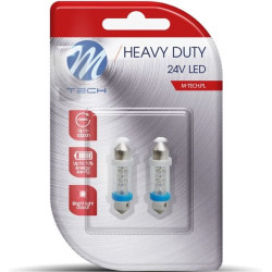 M-Tech LED C5W / C10W 24V 36 mm Heavy Duty, 6x LED, weiß, 2er-Set