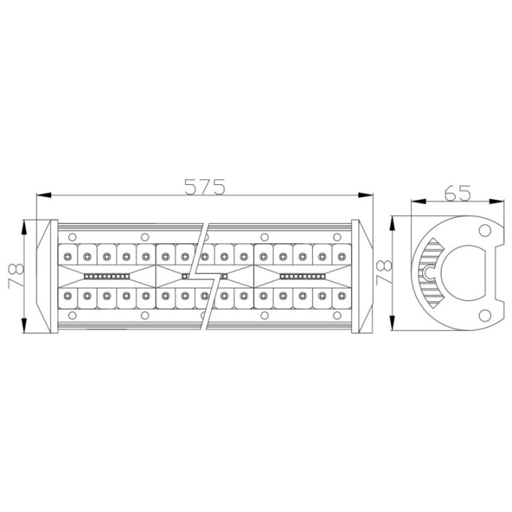 Auto-LED-Lichtleiste Off Road - 160 W - 160 SMD LED Carguard