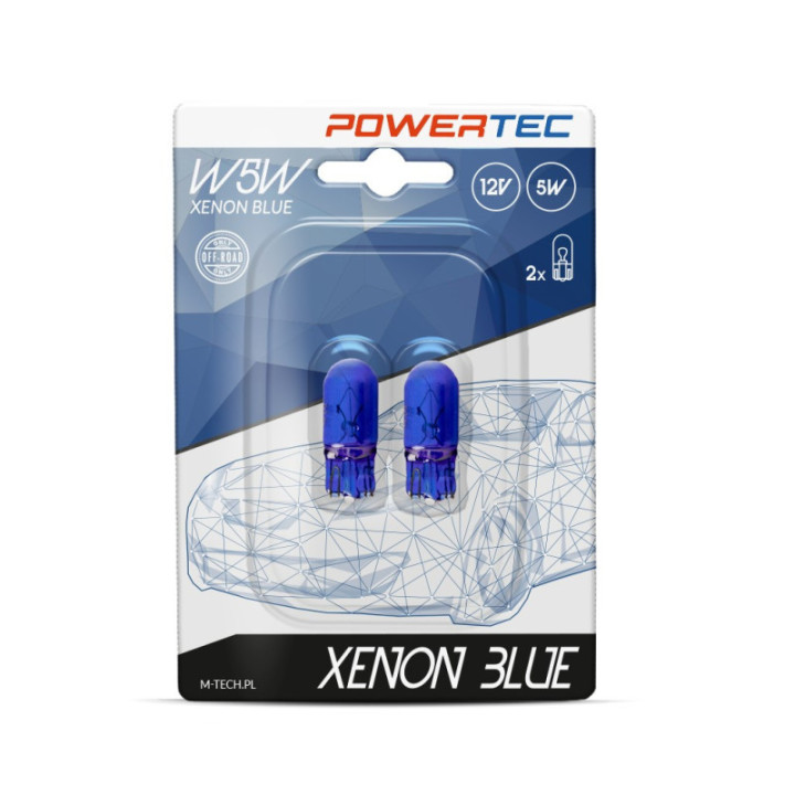 Powertec XENON blau W5W T10 12 V 5 W WEGDE blau