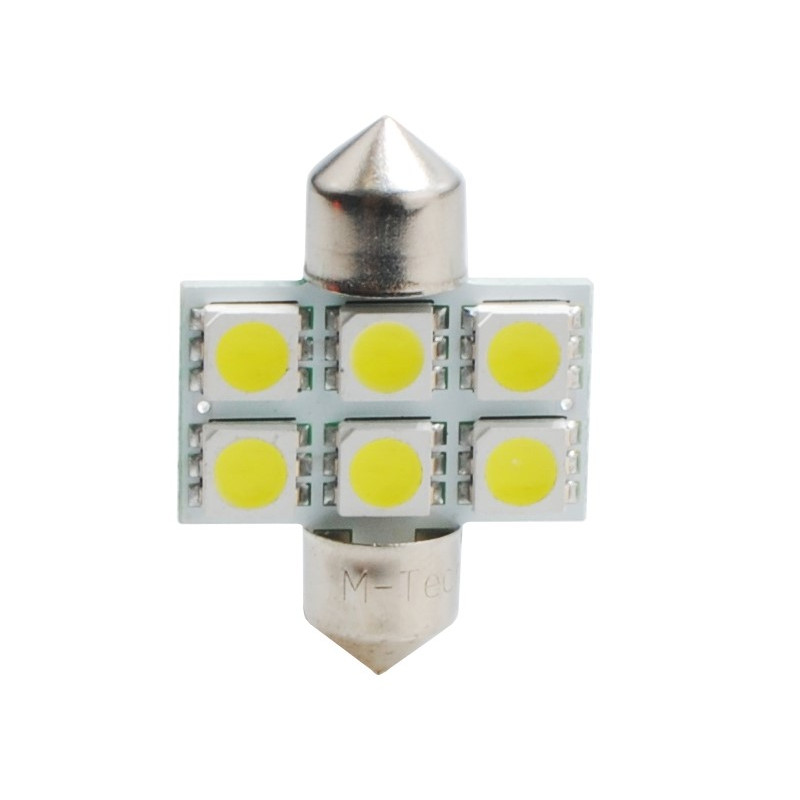 LED - Diode L027 - C5W 31mm 6xSMD5050 WeiÎ²