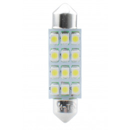 LED-Lampe L030 – C5W, 41 mm, 12x SMD3528, weiß