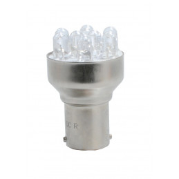 LED-Lampe L045 – BA15s, 9 LEDs, 5 mm, gelb