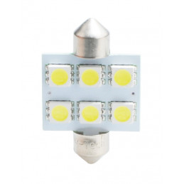 LED-Lampe L052 – C5W, 36 mm, 6 × SMD5050, weiß