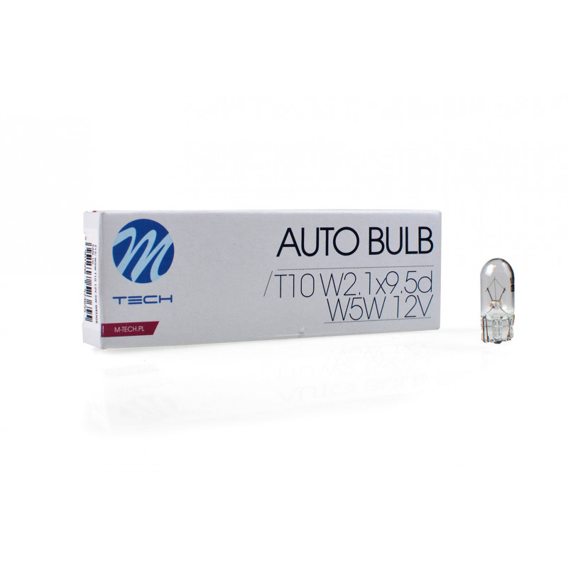 Glühlampe M-TECH T10 W5W W2.1x9.5d 12V Glühlampe M-TECH T10 W5W W2.1x9.5d 12V